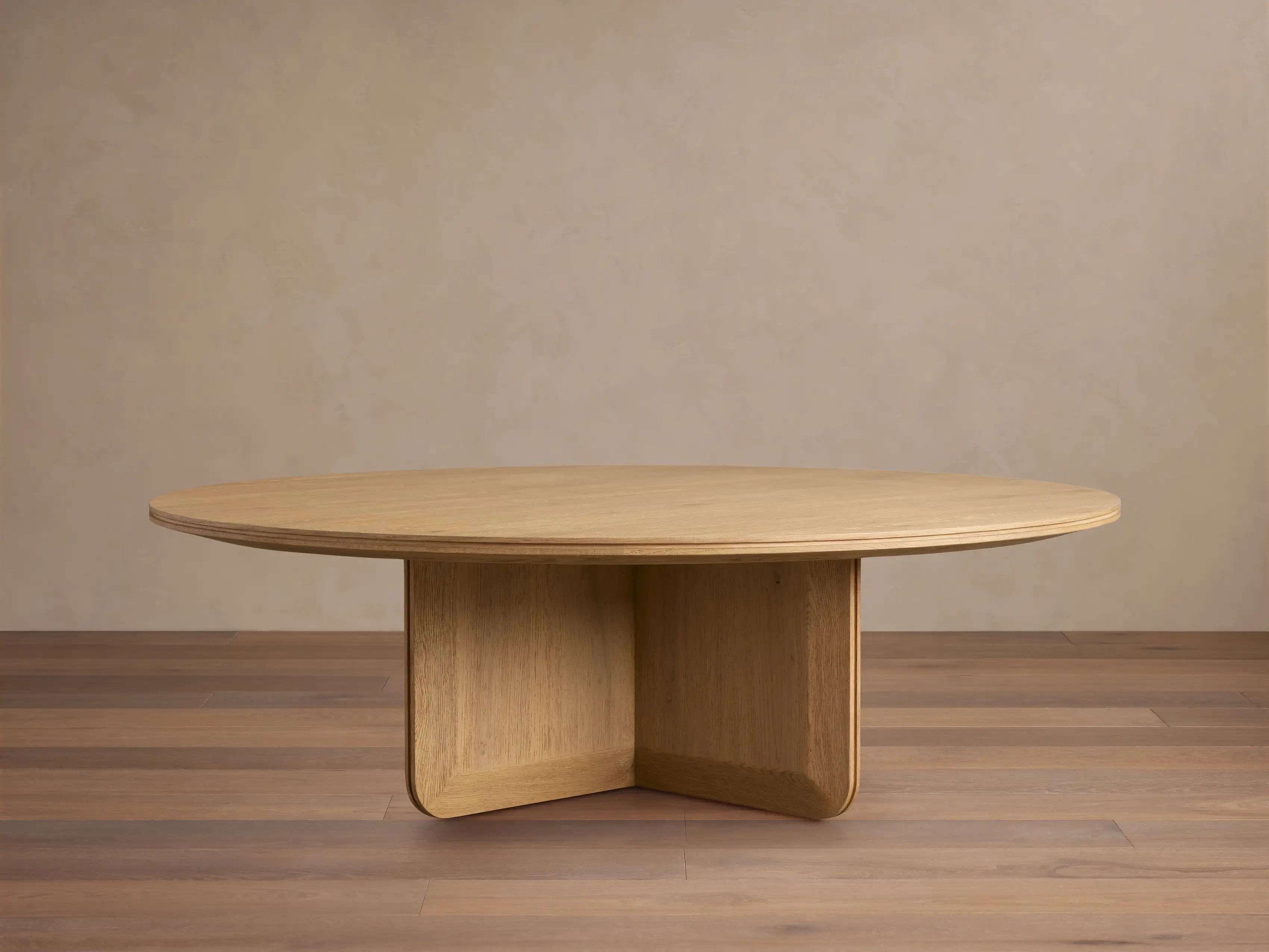 Felton Round Coffee Table in Honey | Arhaus