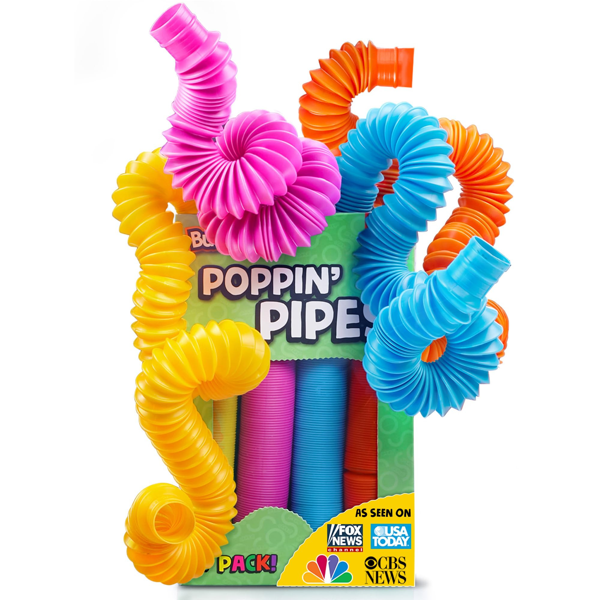 BUNMO Easter Basket Stuffers - Pop Tubes - Sensory Toys - Toddler Toys - Imaginative Play & Encou... | Amazon (US)