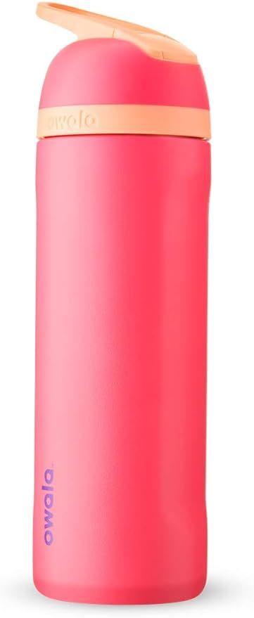 Owala Flip Insulated Stainless-Steel Water Bottle with Straw and Locking Lid, 24-Ounce, Hyper Fla... | Amazon (US)