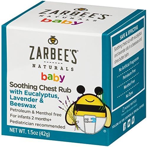 Zarbee's Naturals Baby Soothing Chest Rub with Eucalyptus, Lavender & Beeswax, 1.5 Ounce | Amazon (US)