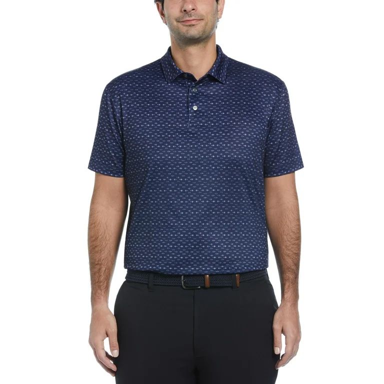 Ben Hogan Men's and Big Men’s Tonal Fish Print Golf Polo Shirt, up to Size 5XL | Walmart (US)