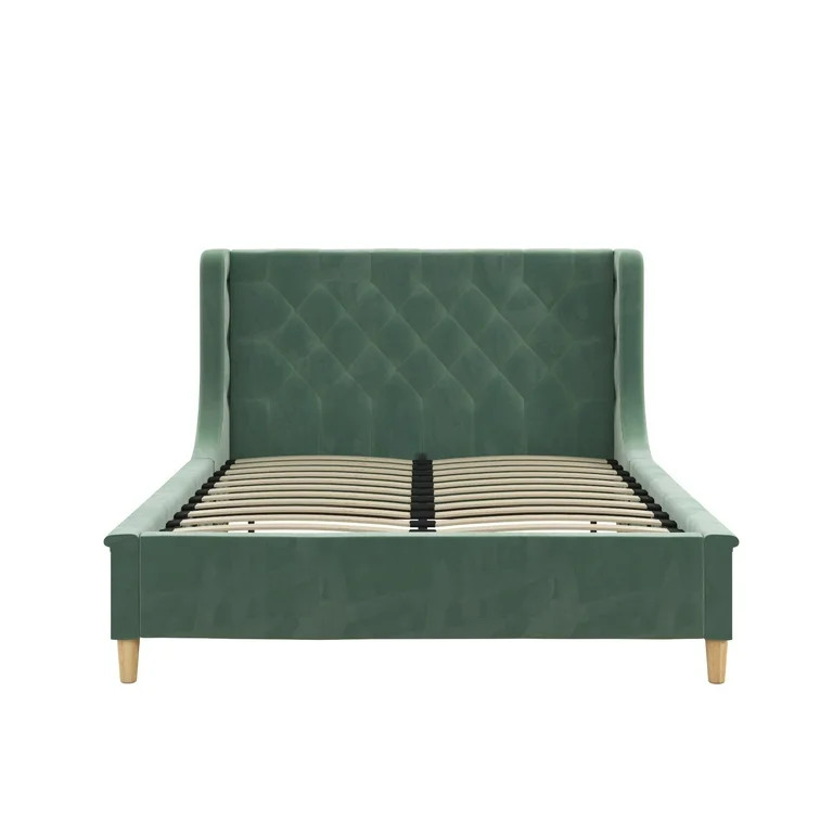Little Seeds Monarch Hill Ambrosia Kids' Full Upholstered Bed, Teal Velvet - Walmart.com | Walmart (US)