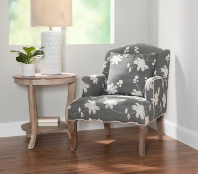 Linon Layla Arm Chair, Gray Wash | Ashley Homestore