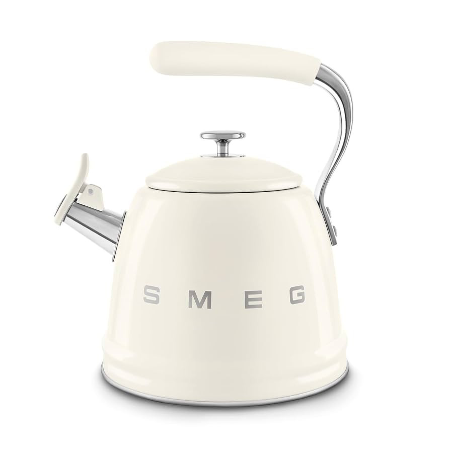 SMEG Retro Stovetop Whistling Kettle – 2.4Q (Cream) | Amazon (US)