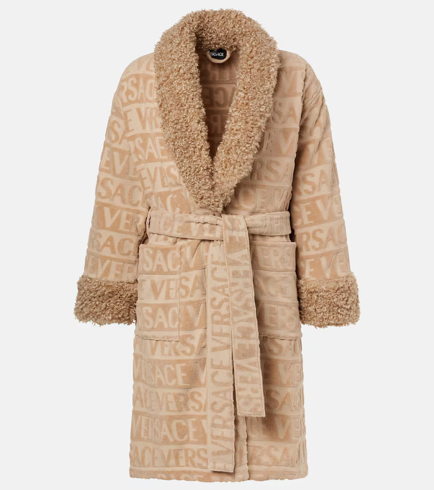 Versace Home Versace Allover cotton terry bathrobe | Mytheresa (US/CA)