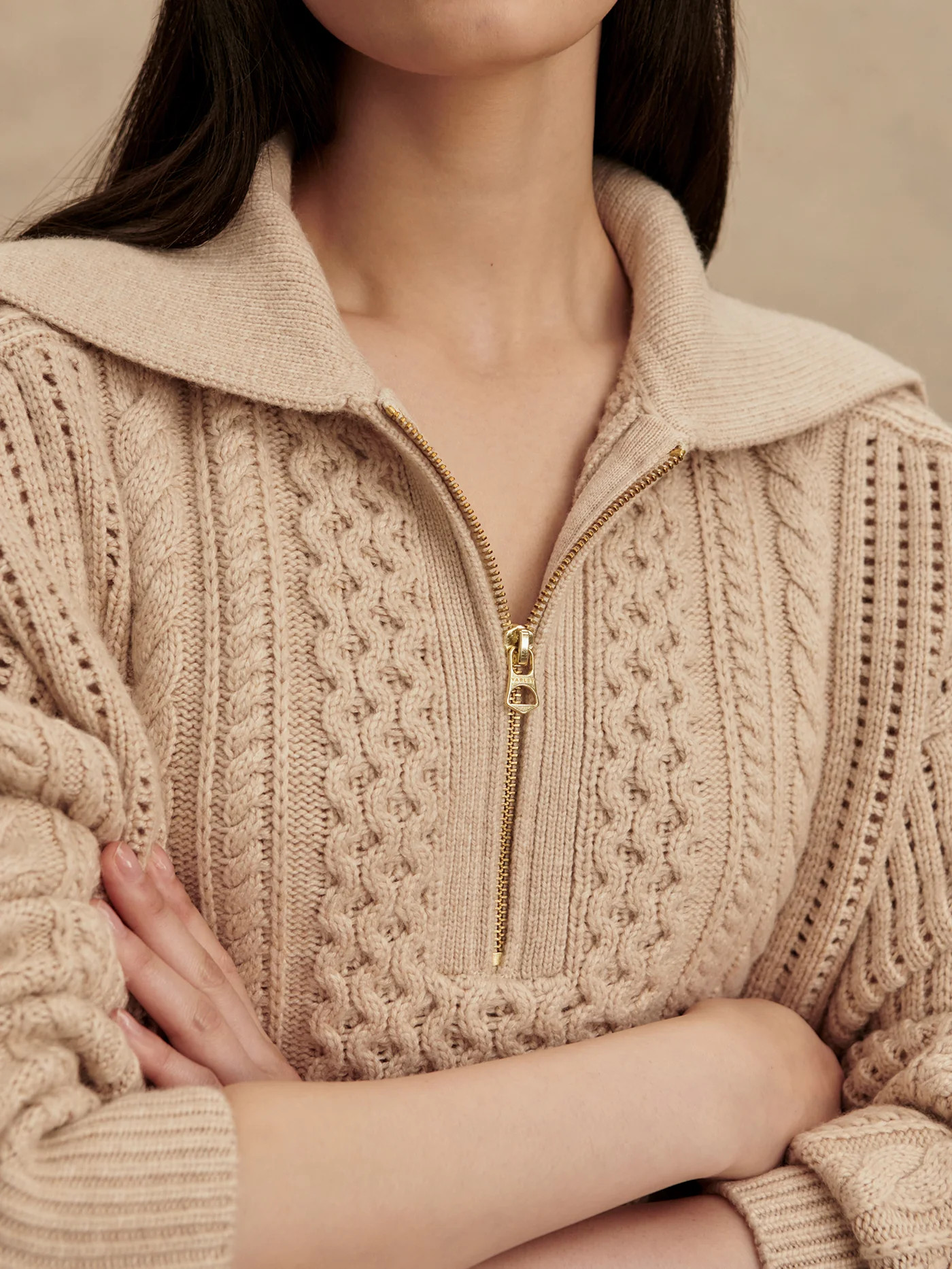 Camello 2.0 Half-Zip Cable Knit | Varley US