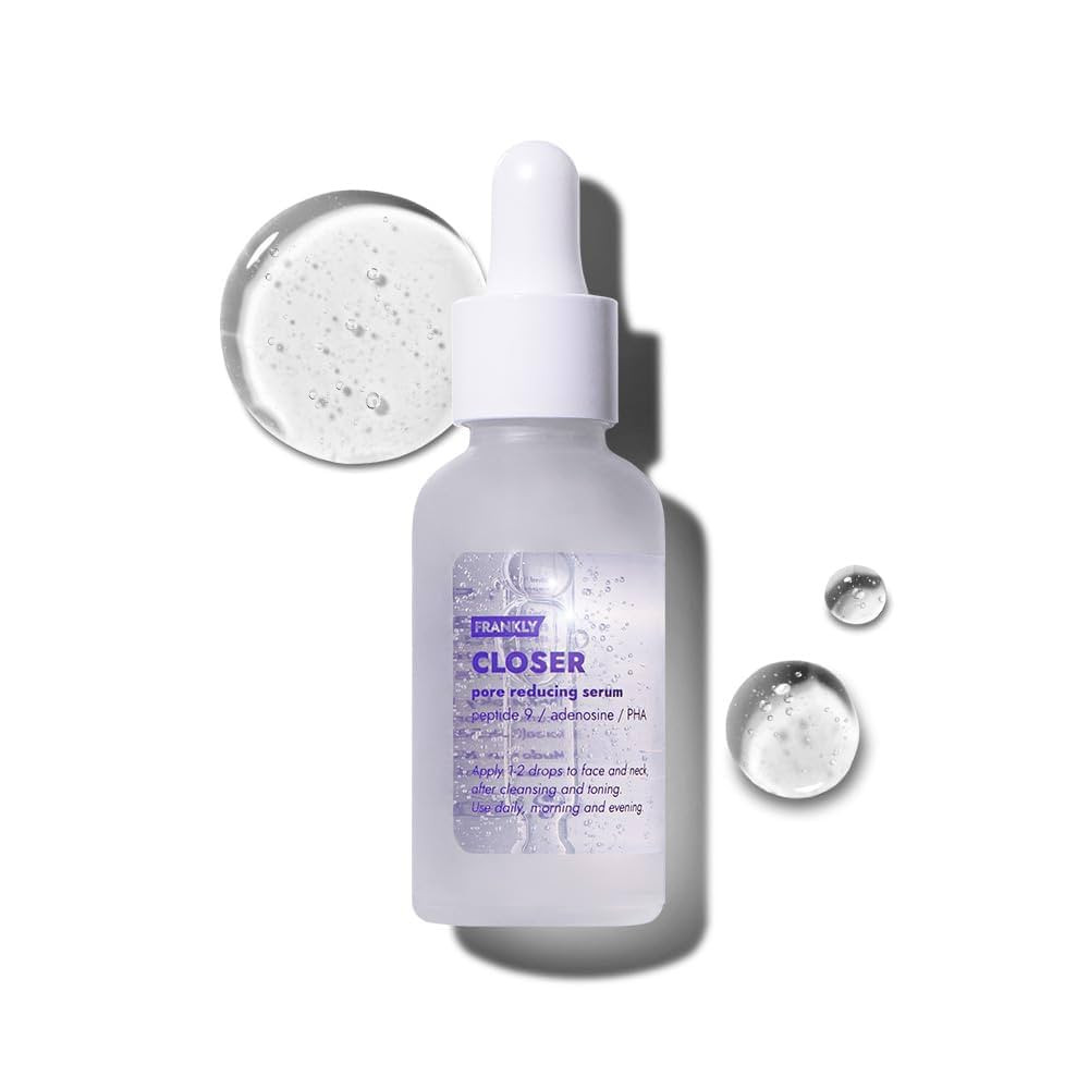 FRANKLY Closer Serum | Pore Minimizer Serum | 9 Peptides, Vegan Collagen, Adenosine, PHA | Korean... | Amazon (US)