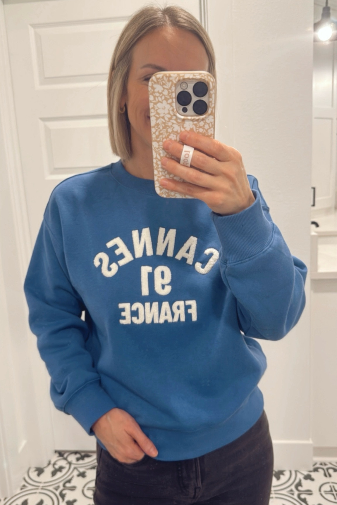 I’m a sucker for a comfy graphic sweatshirt. This one runs true to size and comes in several styles and colors. 

#LTKPetite #LTKFindsUnder50 #LTKStyleTip