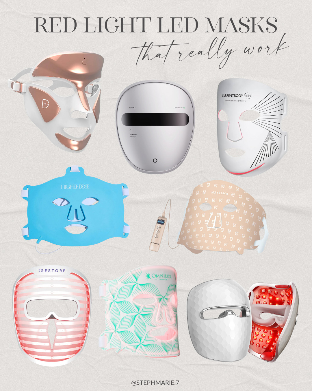 These red light LED masks are ones that ACTUALLY work and are really great for mature skin! For a deep dive into each mask, check out my latest video on YouTube! 🎥: StephanieMarie  

 #LTKOver40 #LTKBeauty