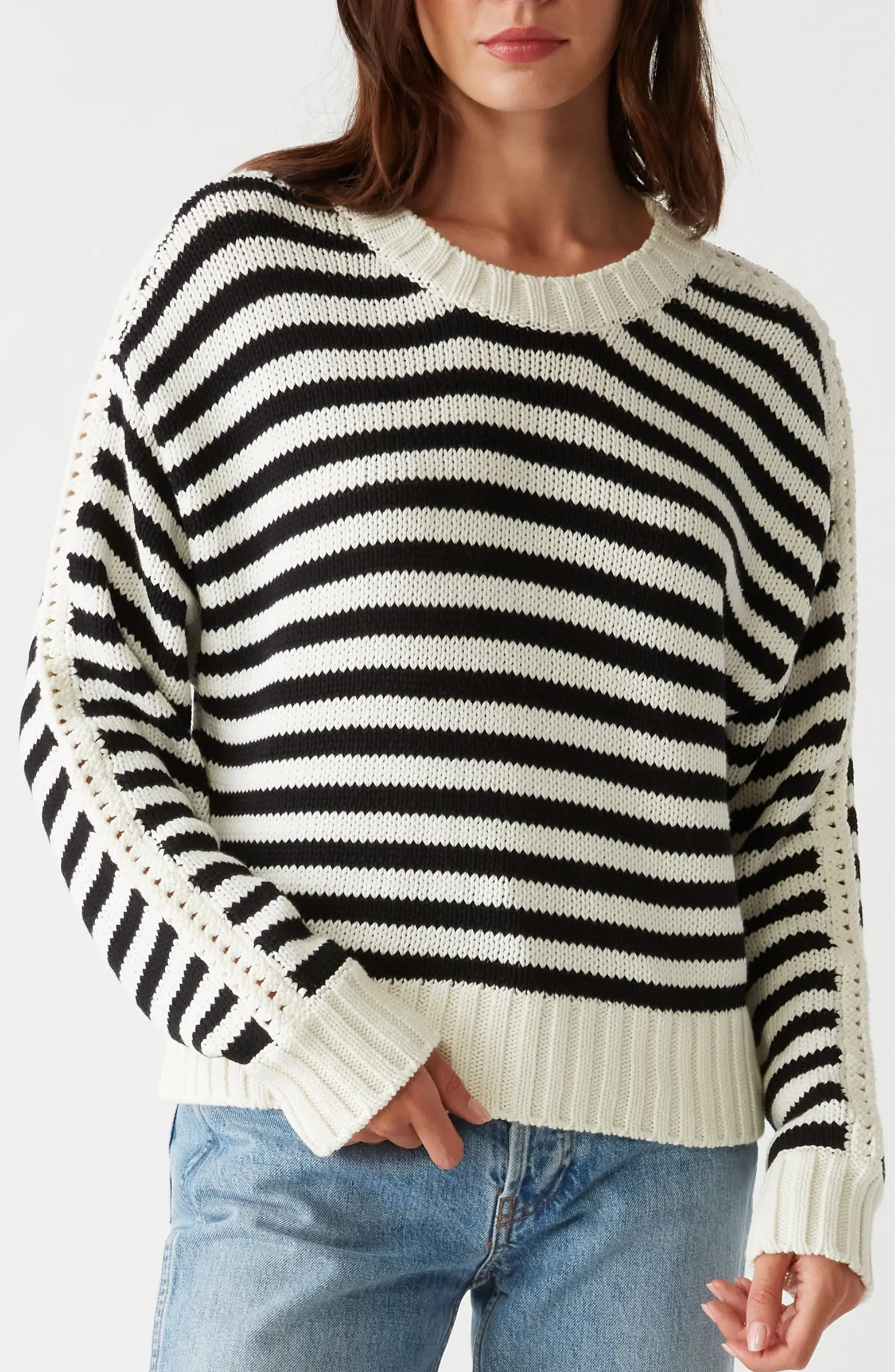 Merle Stripe Cotton Blend Sweater | Nordstrom