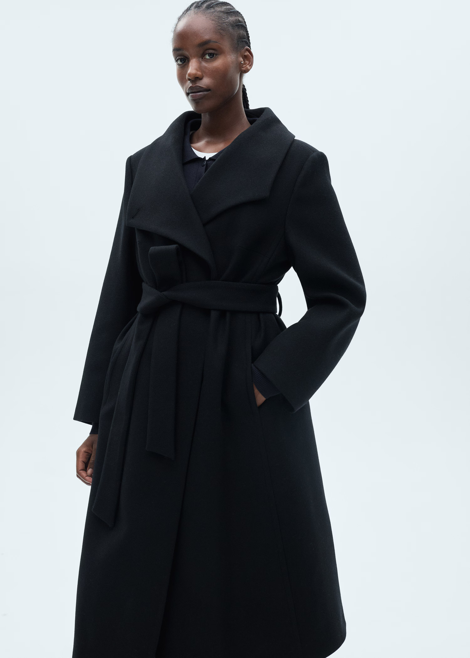 Woollen coat with belt - Women | MANGO USA | Mango (US/MX/AU)