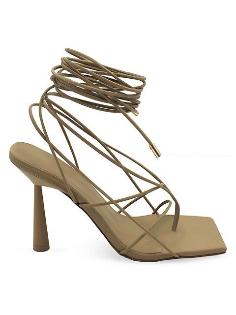 Gia x RHW Rosie 6 Leather Lace-Up Sandals | Saks Fifth Avenue