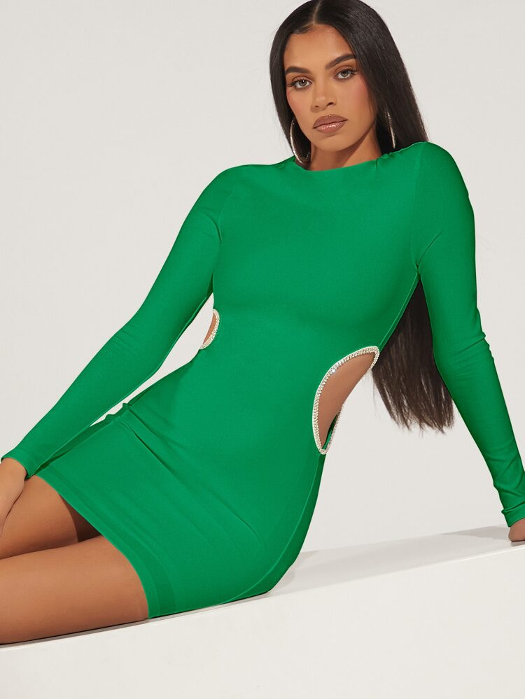 SHEIN BAE Cut Out Waist Bodycon Dress | SHEIN