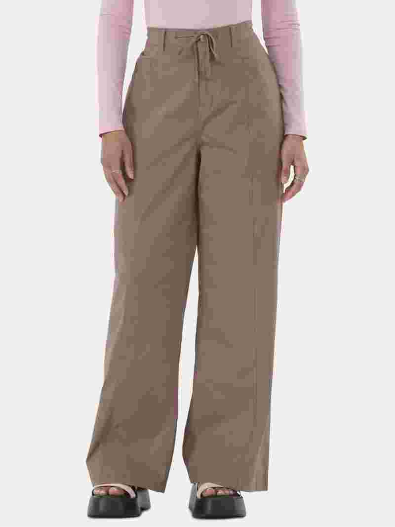 No Boundaries Wide Leg Drawstring Pants, 31” Inseam, Women’s and Women’s Plus | Walmart (US)