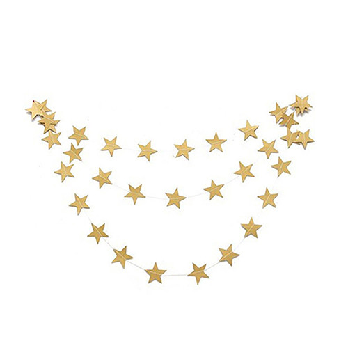 PERZOE 4M Xmas Hanging Star Christmas Party Decoration Tree Ornament Garland - Walmart.com | Walmart (US)