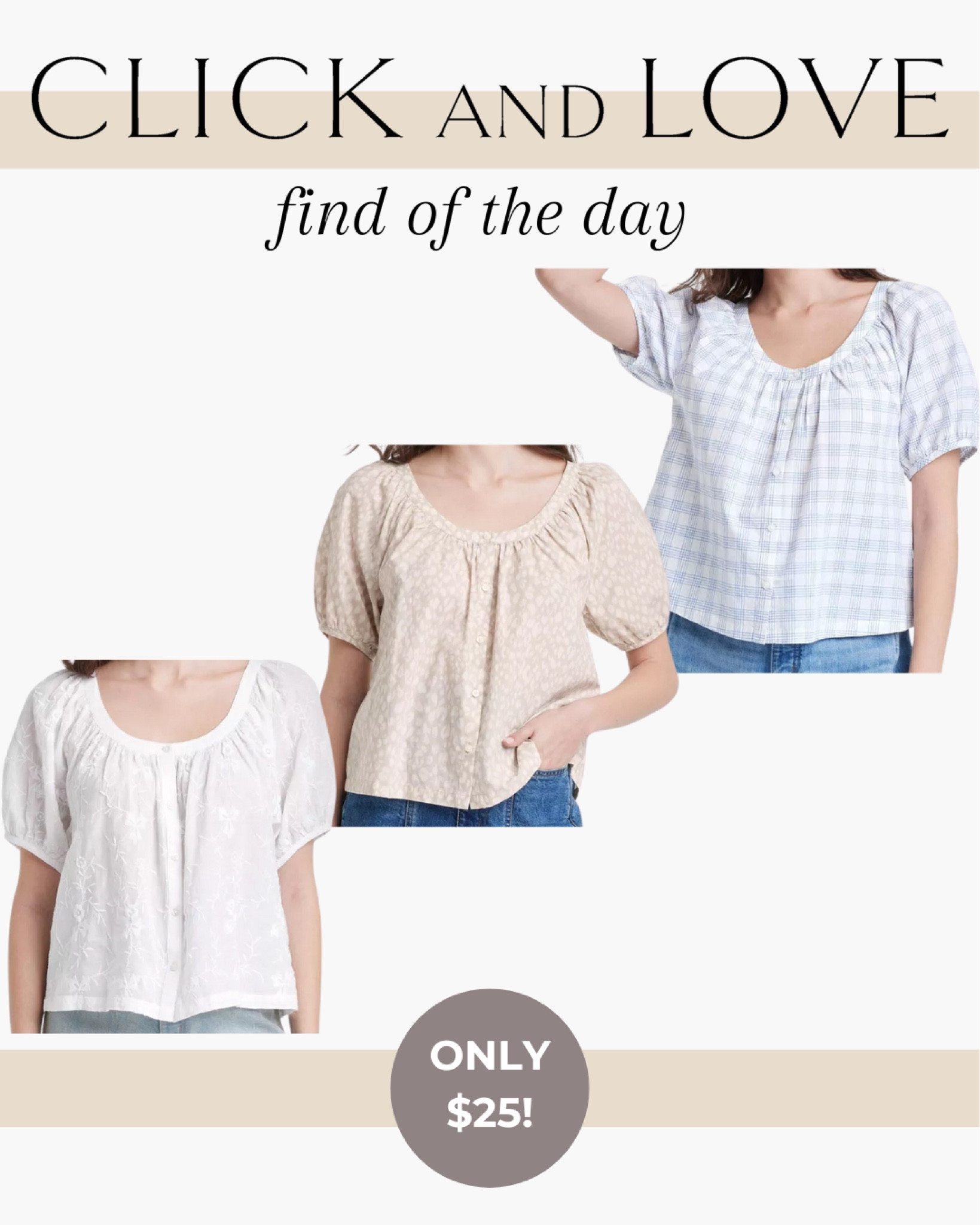 Own and love this cute new top arrival from Target! Only $25 and comes in four different patterns, this puff short sleeve blouse will be in your heavy rotation all spring! It is so flattering and comfortable too. 

Target fashion, Target clothing, budget friendly finds, spring fashion, spring apparel, wardrobe update, spring wardrobe, capsule wardrobe, elevated basics, on style, on the go fashion, short sleeve blouse, work wear, affordable fashion, puff sleeve style 

#LTKStyleTip #LTKFindsUnder50 #LTKTravel