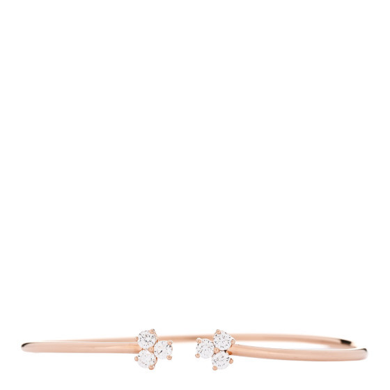 18K Rose Gold Diamond Aria Wire Bracelet | FASHIONPHILE (US)