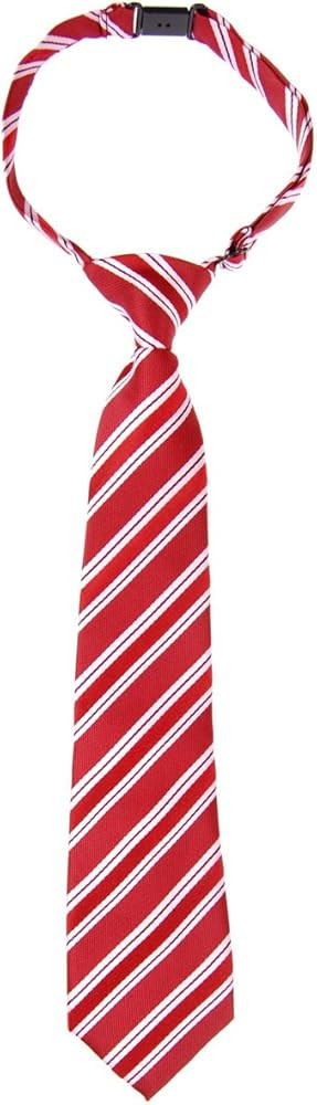 Retreez Preppy Stripe Pattern Woven Microfiber Pre-tied Boy's Tie | Amazon (US)