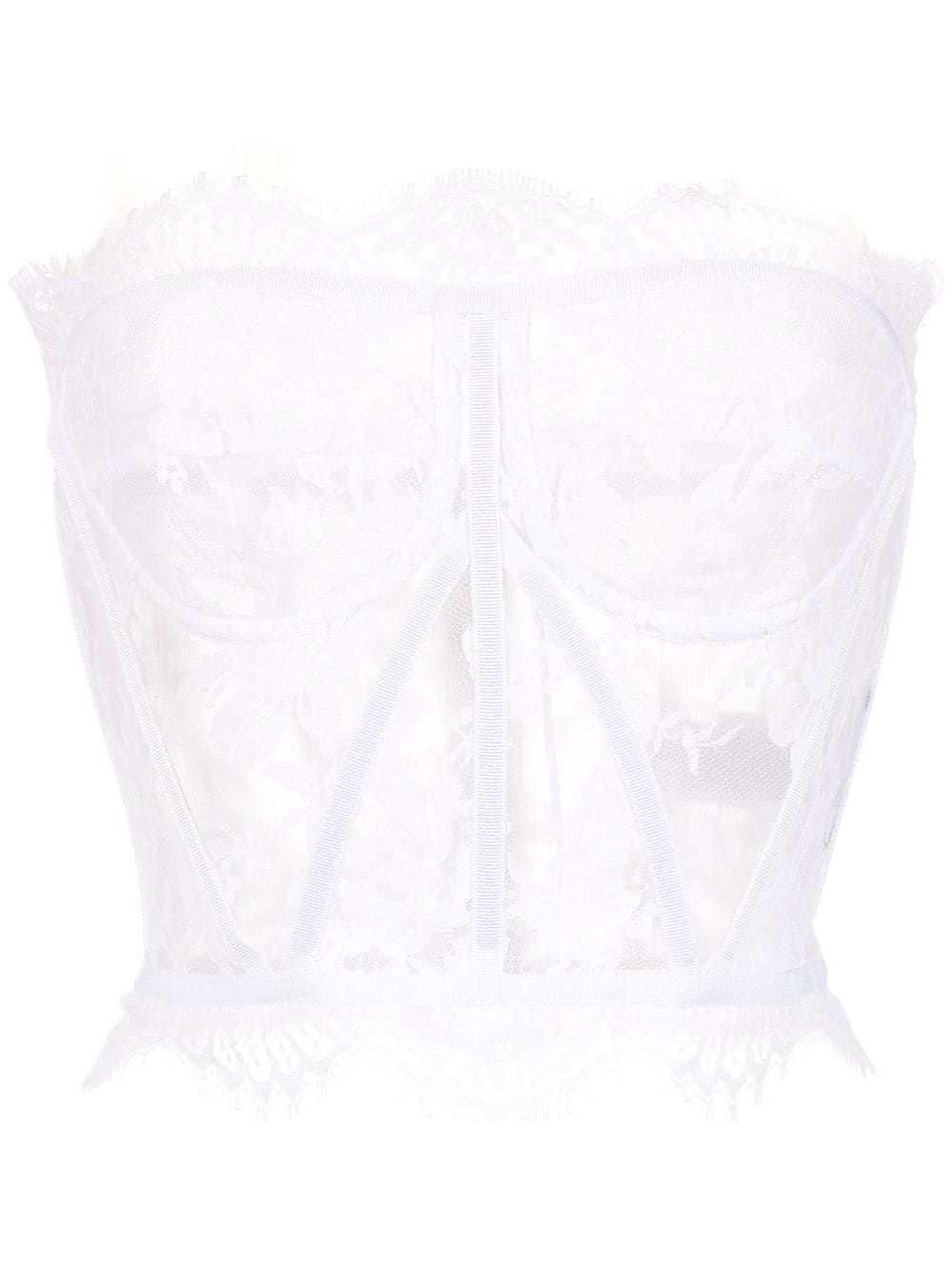 strapless lace top | Farfetch Global