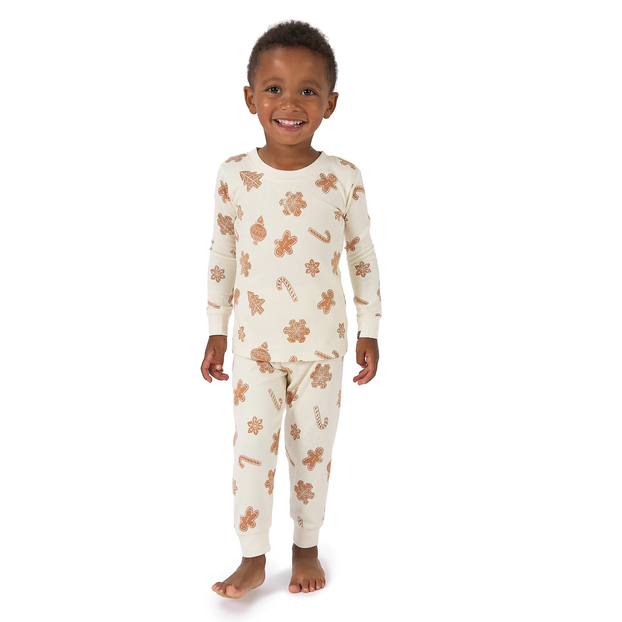 Modern Moments by Gerber Gender Neutral Tight Fitting Christmas Pajama Set, 2-Piece, Sizes 12 Mon... | Walmart (US)