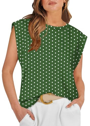 WIHOLL Cap Sleeve Tops for Women Summer Top Basic Tee Shirts Business Casual Tank Loose Fit 2026 ... | Amazon (US)