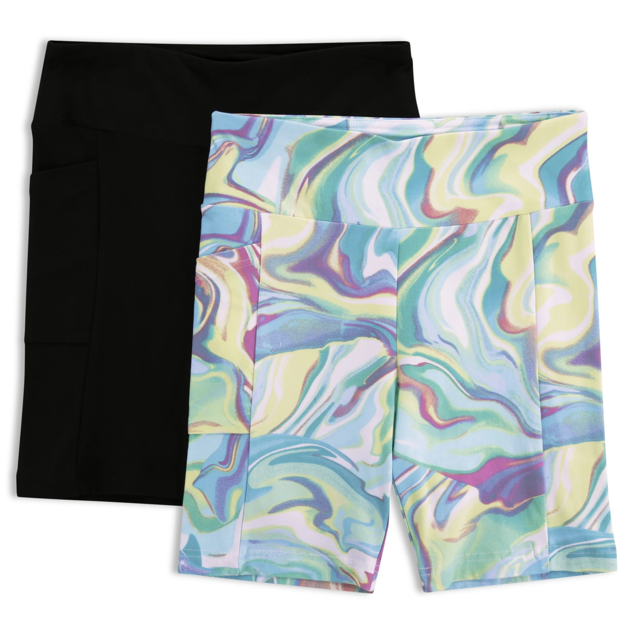 No Boundaries Juniors’ Bike Shorts, 2-Pack | Walmart (US)