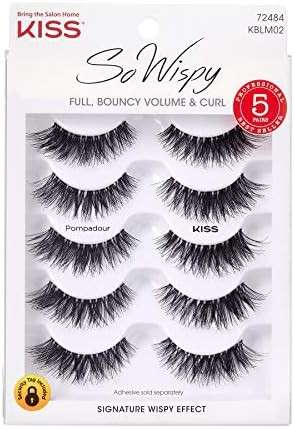 KISS Blowout Lash Multipack Pompadour - (5 Pairs without Applicator KBLM02) | Amazon (US)