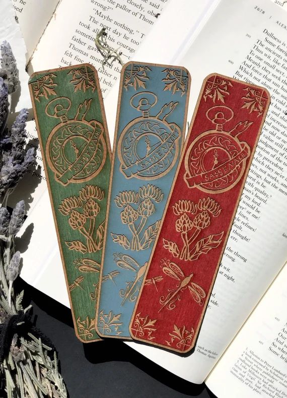 Sessanach Woodmark Scottish Thistle Celtic Wooden Bookmark | Etsy | Etsy (US)