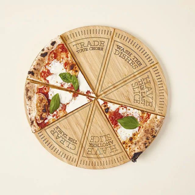 Pizza Roulette Cut & Serve Board | UncommonGoods