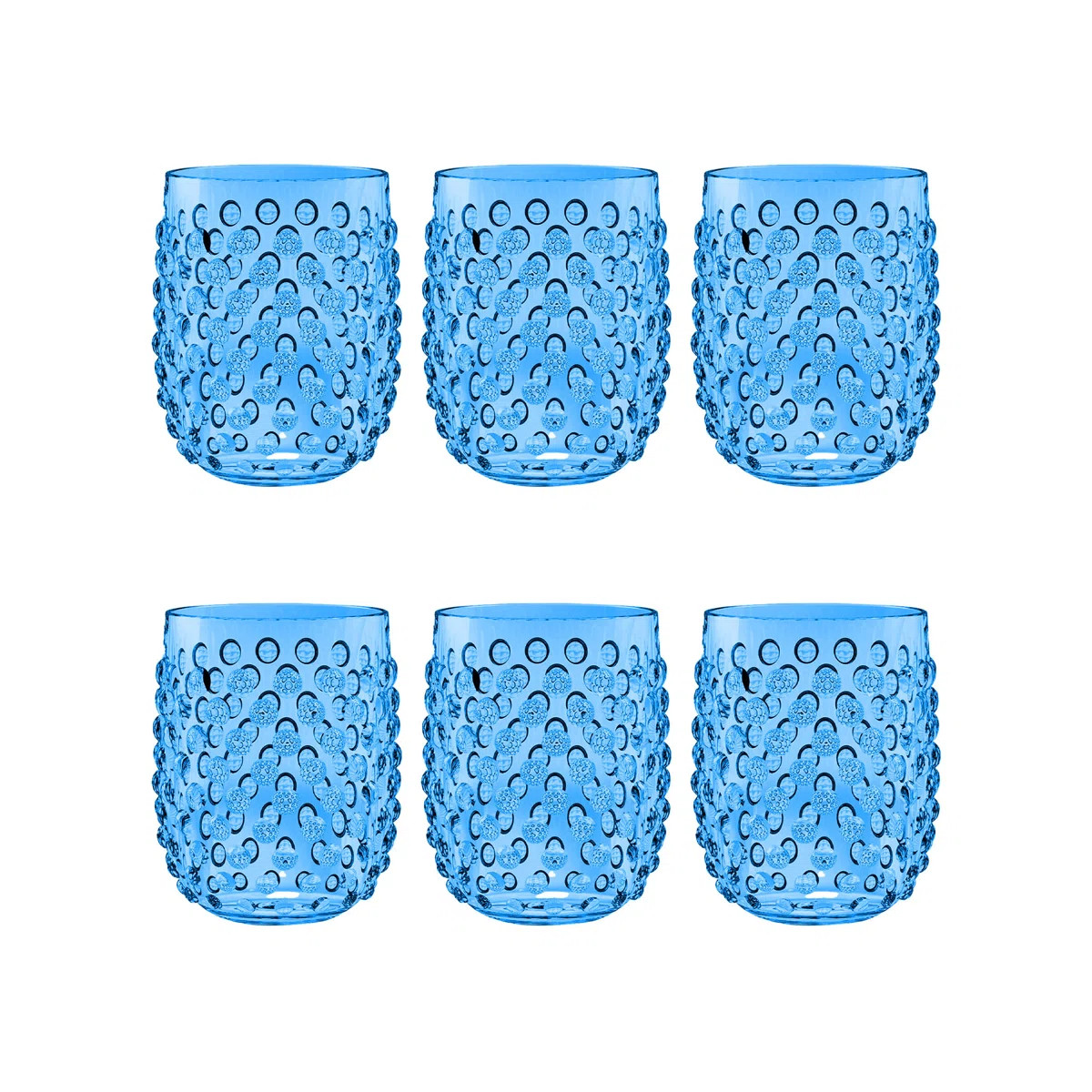 Birch Lane™ Hobnail Stemless, 15 Oz. Set Of 6 (Set of 6) | Wayfair North America