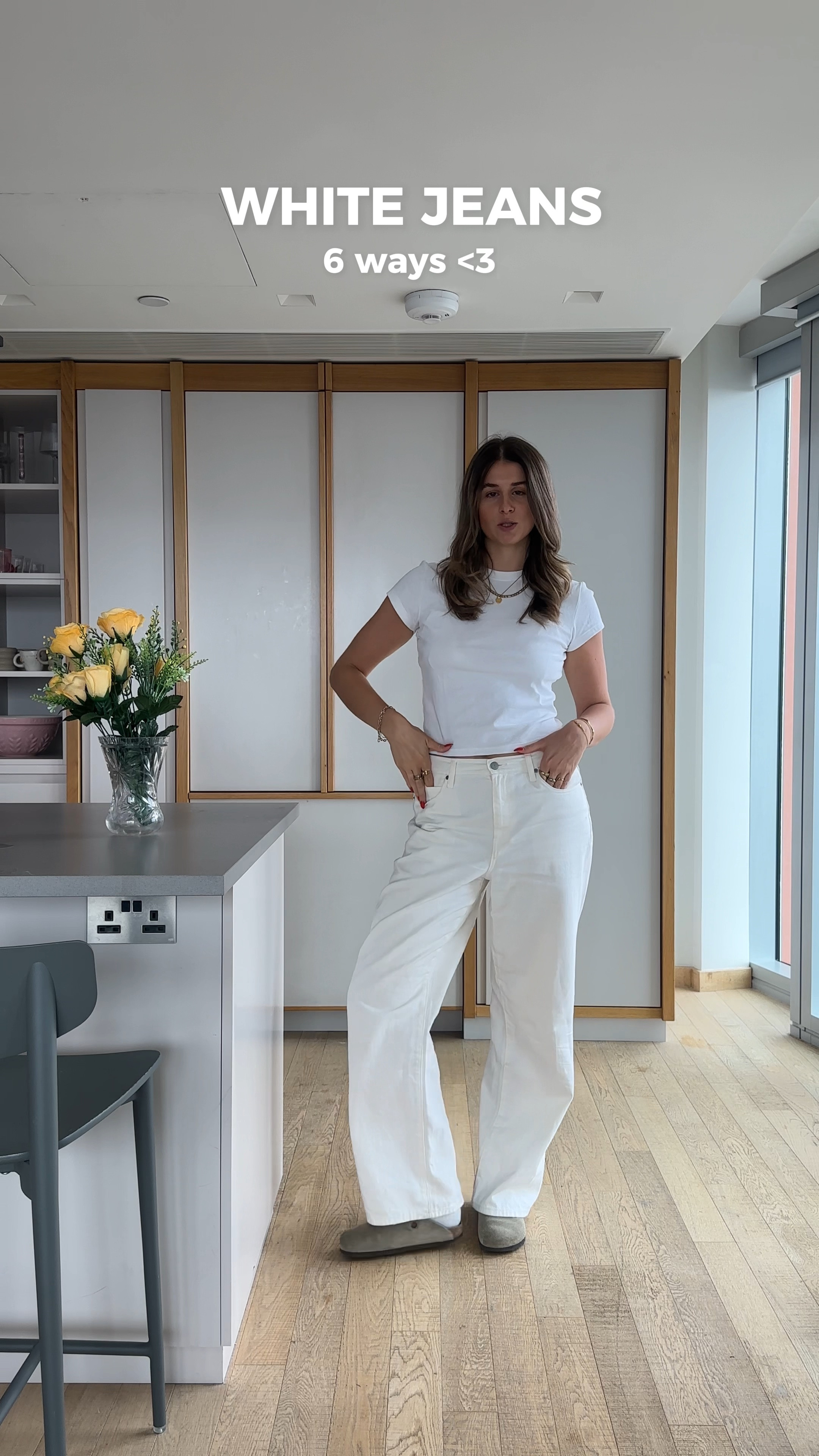 6 lil outfits with white jeans🤍

Im obsessed white denim at the moment and LOVE the wide leg fit of these Uniqlo jeans. They are perfect with my Sl72’s, kitten heels, Birkenstocks, chunky flip flops, Mary Jane’s, just SO verstaile!! 

#LTKsummer #LTKuk #LTKstyletip