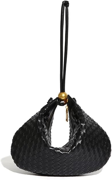 Woven Large Capacity Bag Female Texture Popular Dumpling Bag Niche Design Leisure Shoulder Bag Un... | Amazon (US)