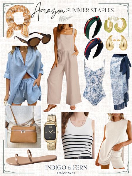 Summer is officially here! 🌊 Get vacation-ready with these luxury-inspired Amazon fashion finds. 🥂

🔥 Trends: 
- quiet luxury (still going STRONG!)
- two piece sets 
- crossbody bags 
- oval/ retro sunglasses 
- blue! 

#LTKSeasonal #LTKStyleTip #LTKTravel