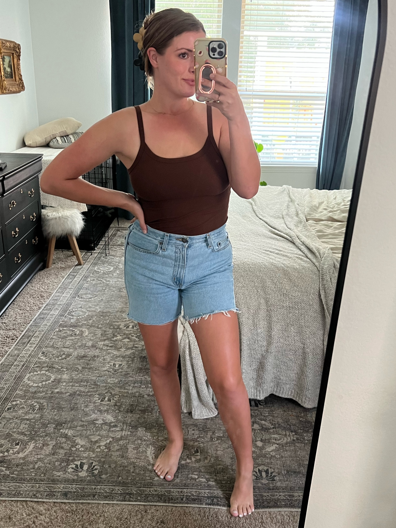 Full Walmart fit in my men’s jeans that I cut! Wearing size 30  

#LTKstyletip #LTKSeasonal #LTKmidsize