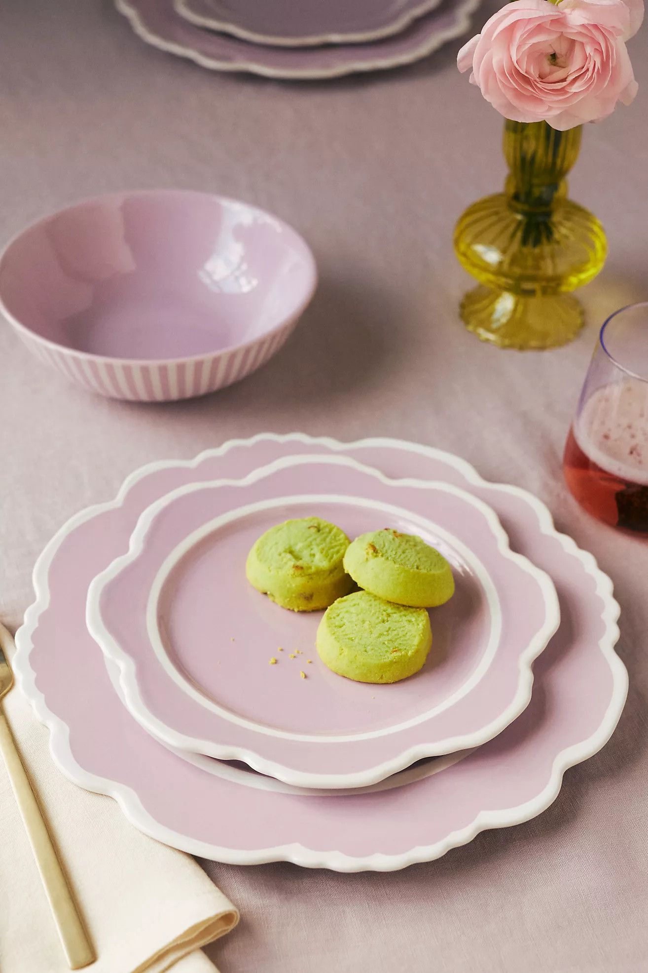 Lyla Solid Dinner Plates, Set of 4 | Anthropologie (US)