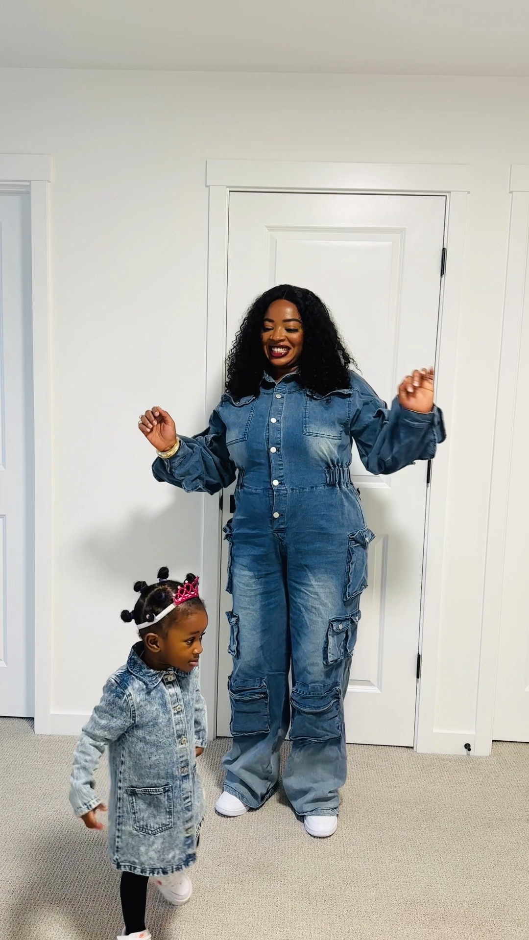 Jumpsuit is Fashionnova , kid’s dress is TJMaxx , shoes, Nike tagged

#LTKStyleTip #LTKMidsize #LTKKids