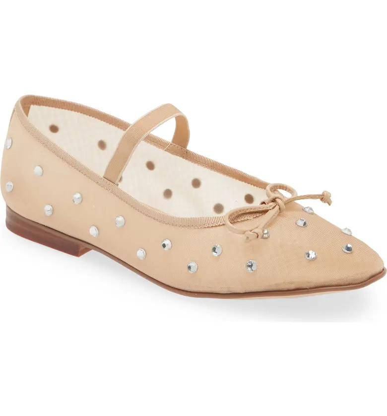 Releve Crystal Embellished Mary Jane Flat (Women) | Nordstrom