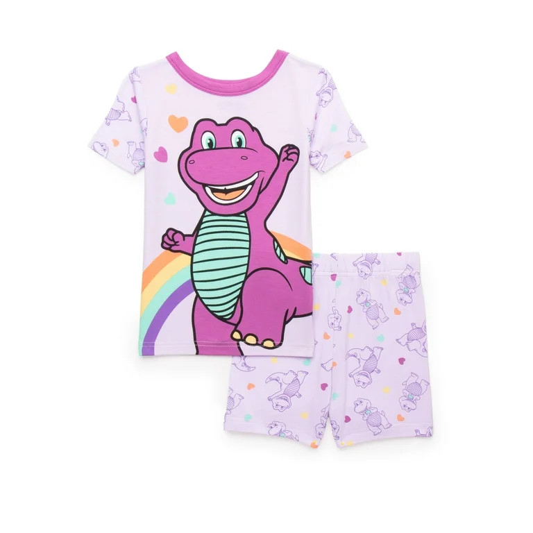 Character Toddler Viscose Tee and Short Sets Pajama Set, 2-Piece, Sizes 12M-5T | Walmart (US)