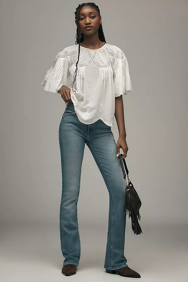 The Runaway Mid-Rise Bootcut Jeans | Anthropologie (US)
