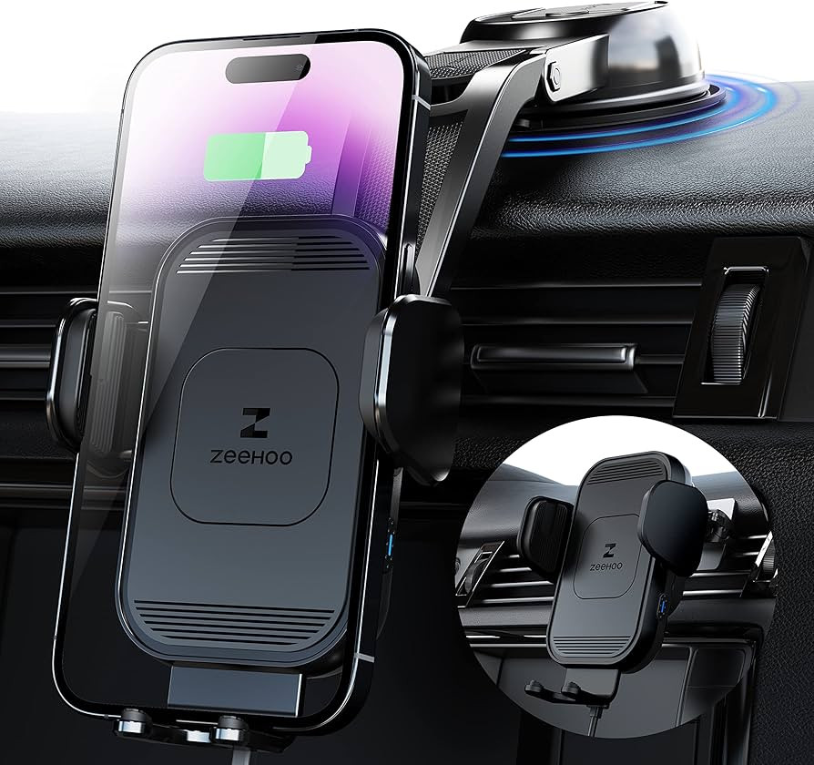 [Upgraded Version] ZeeHoo Wireless Car Charger,15W Fast Charging Auto-Clamping Car Mount, Dash, A... | Amazon (US)