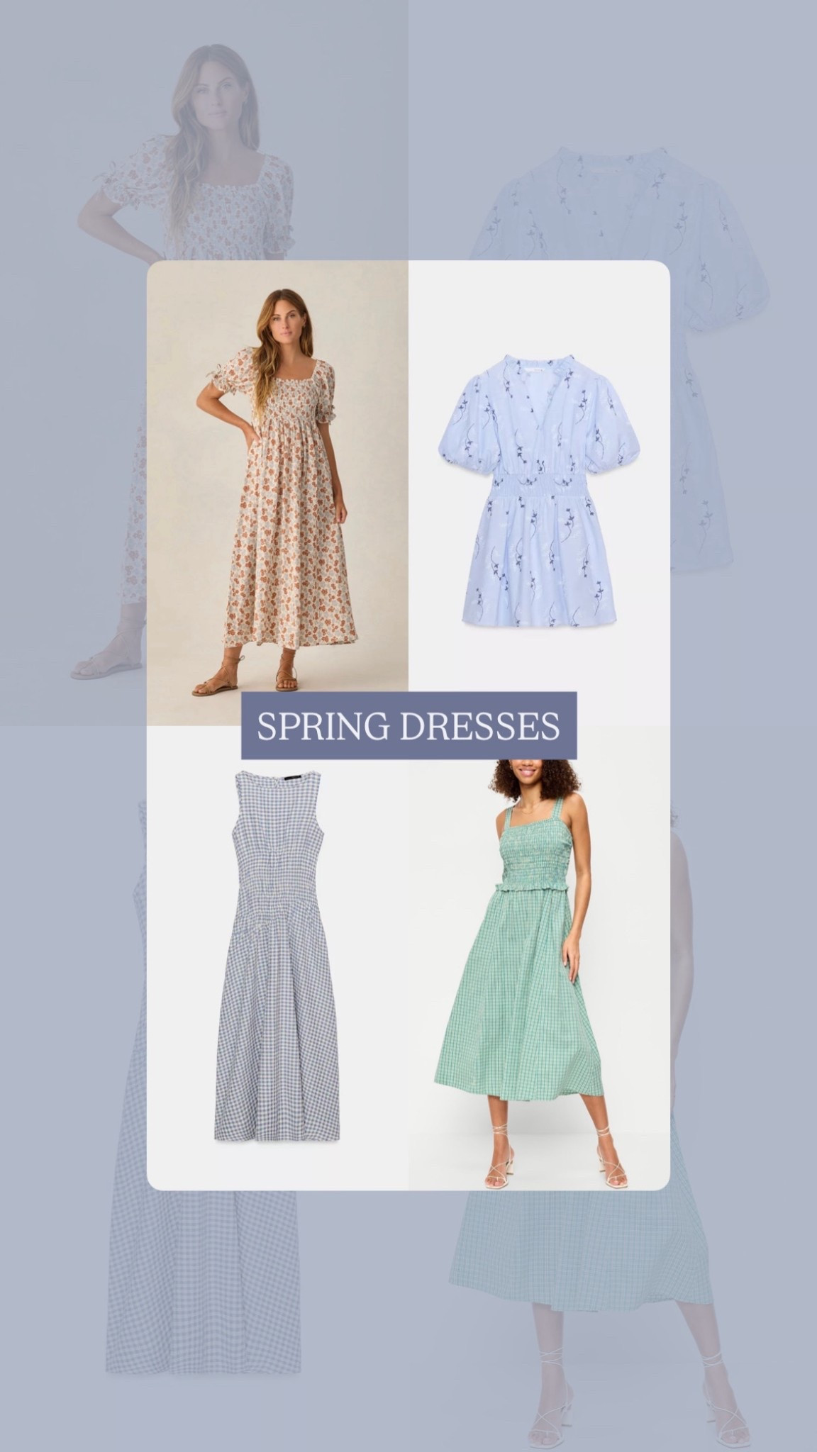 Spring Dresses 

#LTKmomlife #LTKOver40 #LTKMothersDay