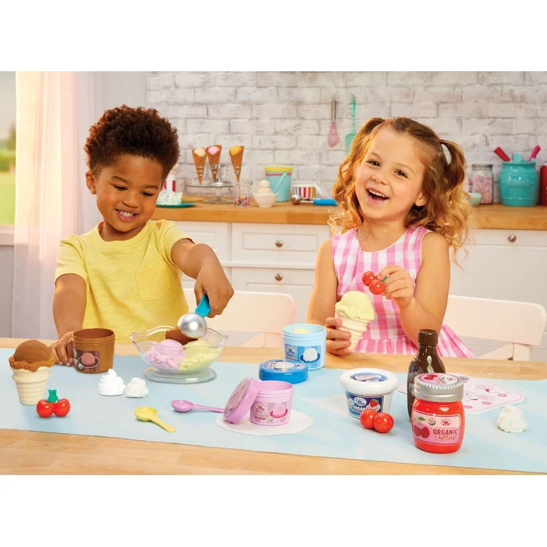 Little Tikes Creative Chefs Ice Cream Kit with Make-It Mix Play Sand, 20 Accessories, Realistic P... | Walmart (US)