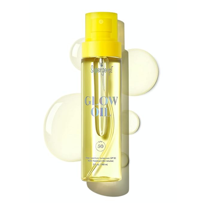 Supergoop! Glow Oil, 5.0 fl oz - SPF 50 PA++++ Hydrating, Nourishing Vitamin E Body Oil + Reef-Sa... | Amazon (US)