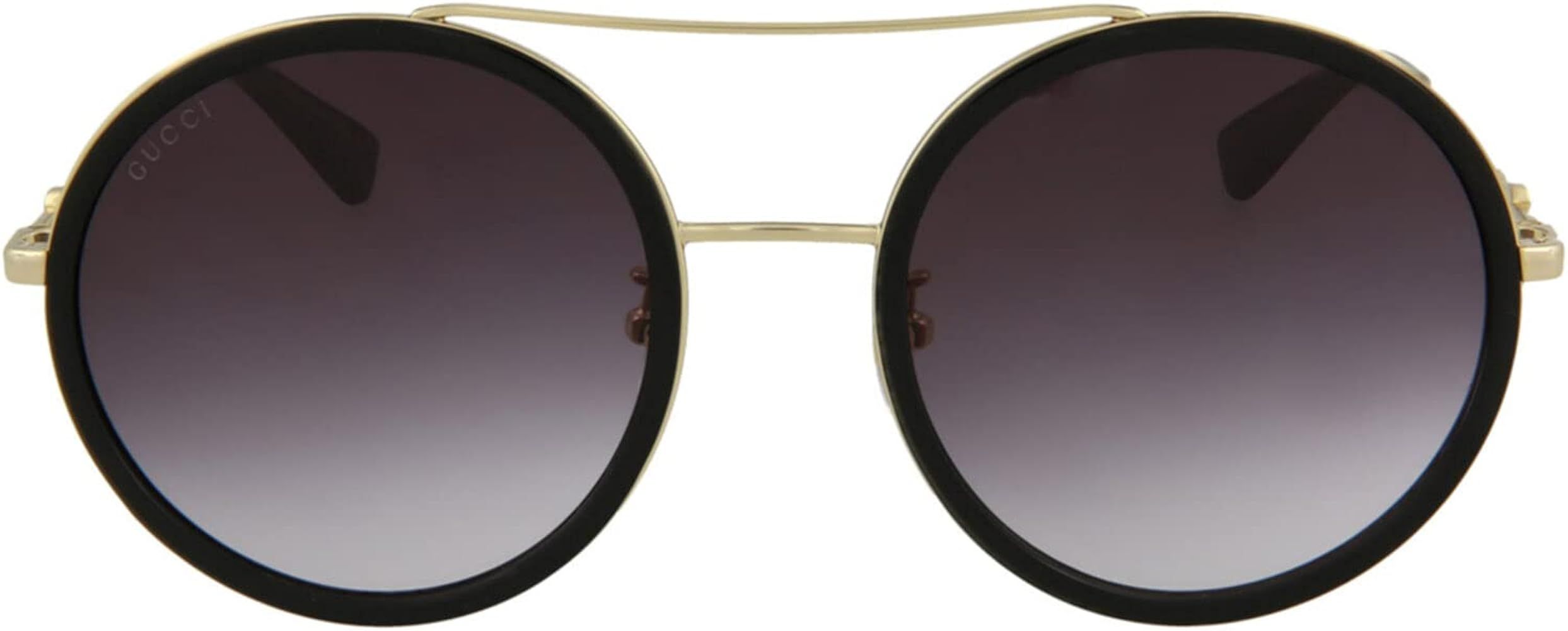 Gucci Grey Gradient Round Ladies Sunglasses GG0061S 001 56 | Amazon (US)