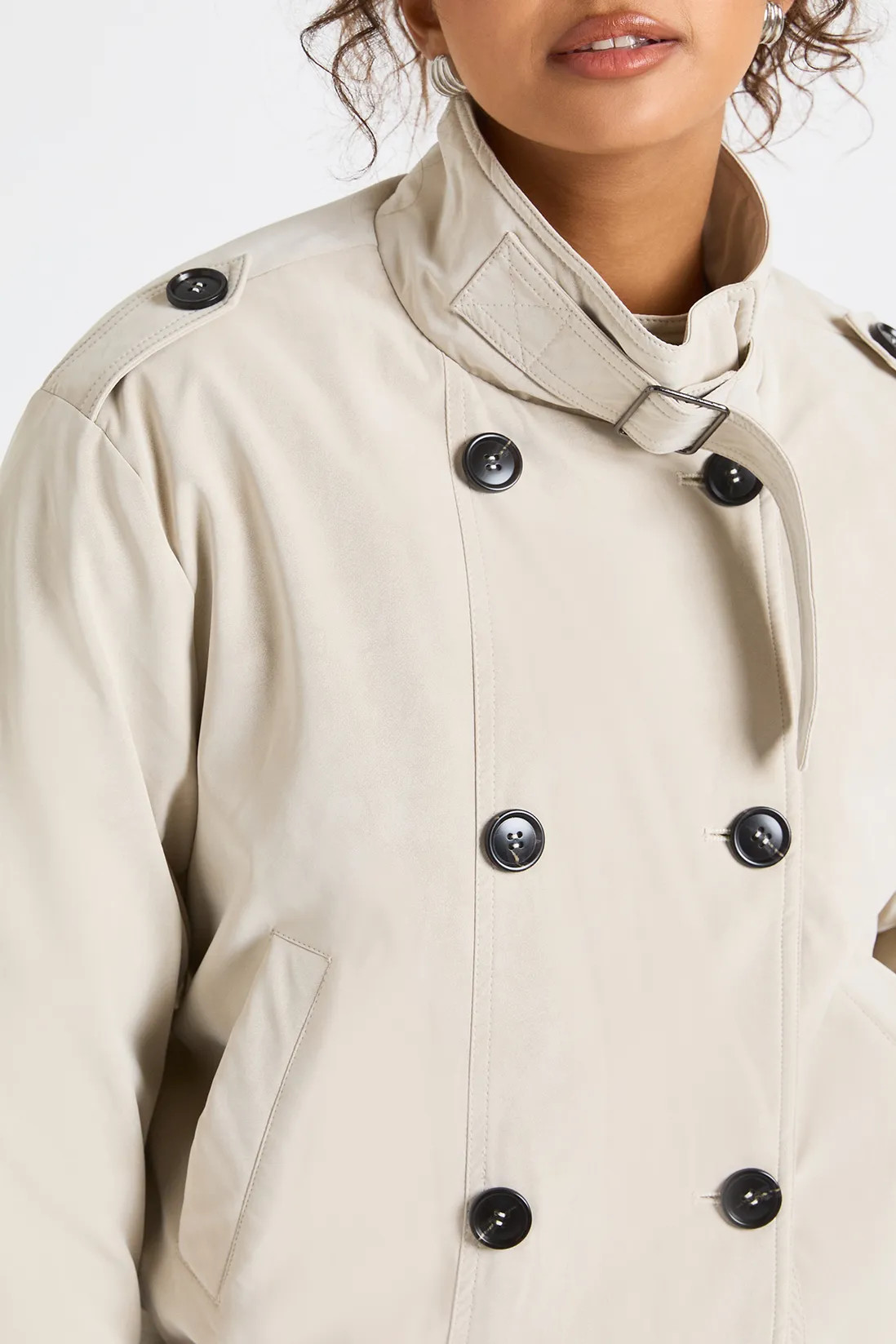 Funnel Neck Puffer Trench Coat | Boohoo.com (UK & IE)