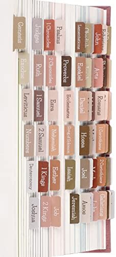 Earth Tone Bible tabs,Polyvinyl Chloride (PVC), Large Print Laminated tabs for Women and Men, Eas... | Amazon (US)