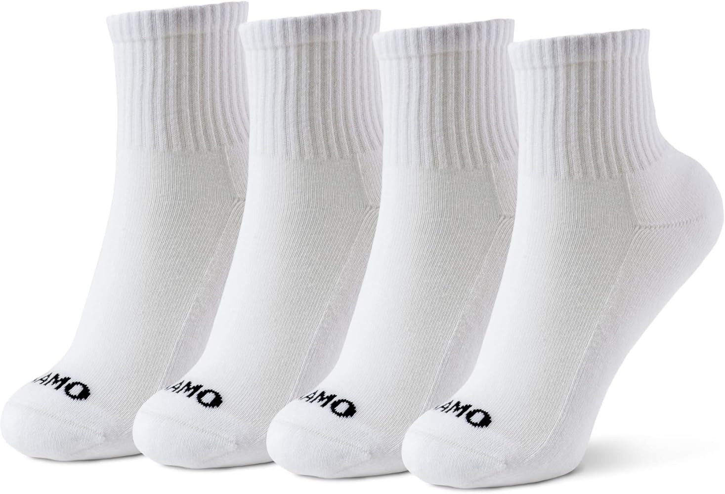 Kamo Fitness Daily 4-Pack – Women's Ankle Socks, Athletic Half Crew, Cotton Mid-Calf, Cushioned... | Amazon (US)
