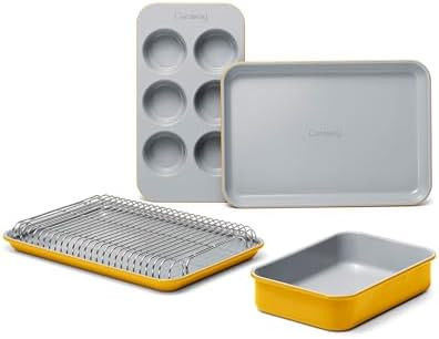 Caraway Mini Bakeware Set – Naturally Non-Stick, Non-Toxic Ceramic Coating – Compact Baking P... | Amazon (US)
