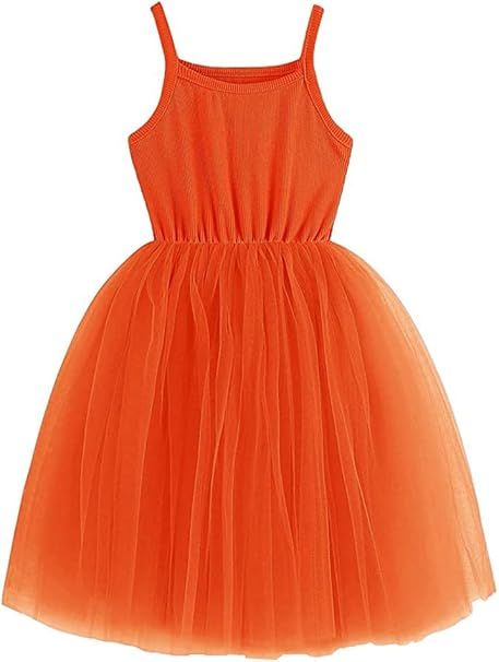 Baby Girls Tutu Dress Long Sleeve Toddler Sleeveless Dresses Infant Tulle Sundress | Amazon (US)