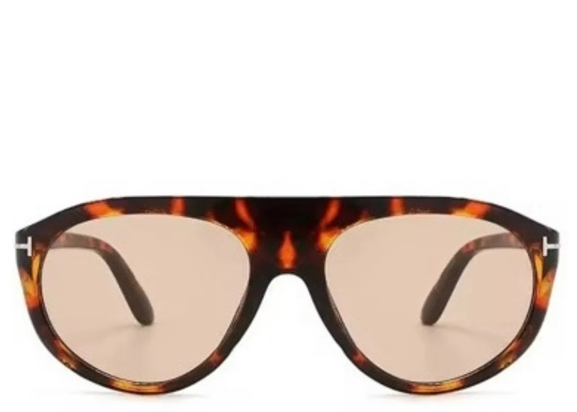 Cairo Leopard Peach Round Sunglasses | Jewel Boutique